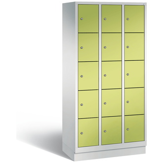 C+P Schließfachschrank Classic 900 x 1800 x 500 viridingrün/lichtgrau, Modell 8020-305