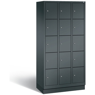 C+P Schließfachschrank Classic 900 x 1800 x 500 anthrazitgrau/anthrazitgrau, Modell 8020-305