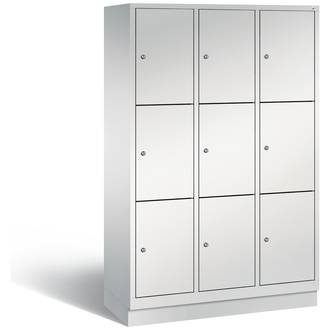 C+P Schließfachschrank Classic 1200 x 1800 x 500 lichtgrau/lichtgrau, Modell 8020-323