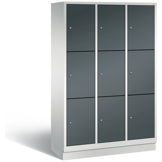 C+P Schließfachschrank Classic 1200 x 1800 x 500 anthrazitgrau/lichtgrau, Modell 8020-323