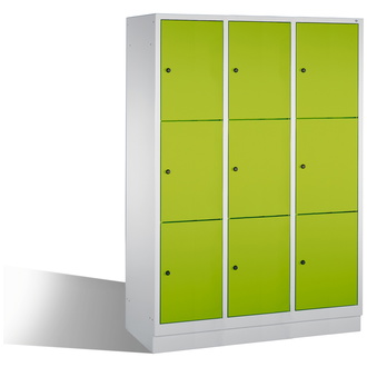 C+P Schließfachschrank Classic 1200 x 1800 x 500 viridingrün/lichtgrau, Modell 8020-323