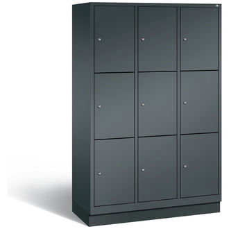 C+P Schließfachschrank Classic 1200 x 1800 x 500 anthrazitgrau/anthrazitgrau, Modell 8020-323