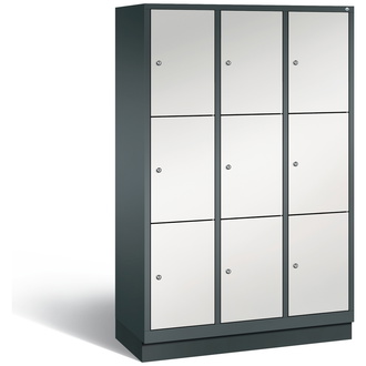 C+P Schließfachschrank Classic 1200 x 1800 x 500 lichtgrau/anthrazitgrau, Modell 8020-323