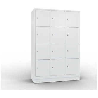 C+P Schließfachschrank Classic 1200 x 1800 x 500 lichtgrau/lichtgrau, Modell 8020-324