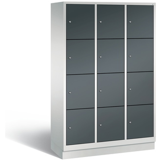 C+P Schließfachschrank Classic 1200 x 1800 x 500 anthrazitgrau/lichtgrau, Modell 8020-324