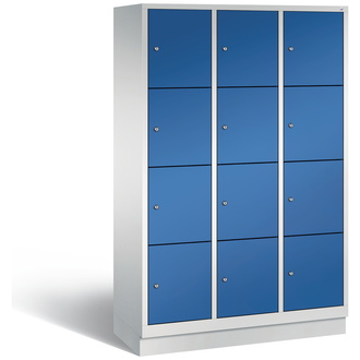 C+P Schließfachschrank Classic 1200 x 1800 x 500 enzianblau/lichtgrau, Modell 8020-324