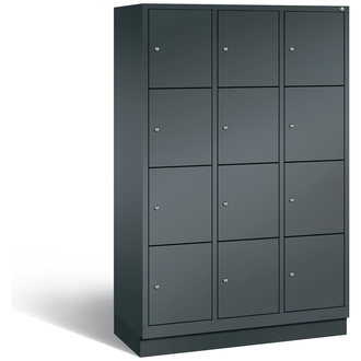 C+P Schließfachschrank Classic 1200 x 1800 x 500 anthrazitgrau/anthrazitgrau, Modell 8020-324