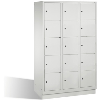 C+P Schließfachschrank Classic 1200 x 1800 x 500 lichtgrau/lichtgrau, Modell 8020-325