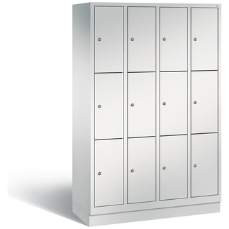 C+P Schließfachschrank Classic 1190 x 1800 x 500 lichtgrau/lichtgrau, Modell 8020-403