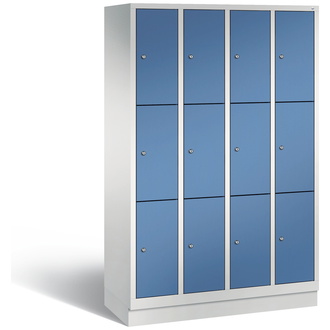 C+P Schließfachschrank Classic 1190 x 1800 x 500 fernblau/lichtgrau, Modell 8020-403