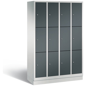 C+P Schließfachschrank Classic 1190 x 1800 x 500 anthrazitgrau/lichtgrau, Modell 8020-403