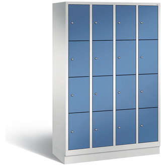 C+P Schließfachschrank Classic 1190 x 1800 x 500 fernblau/lichtgrau, Modell 8020-404