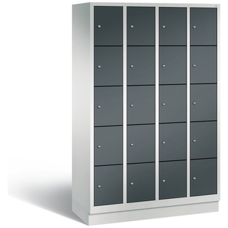 C+P Schließfachschrank Classic 1190 x 1800 x 500 anthrazitgrau/lichtgrau, Modell 8020-405