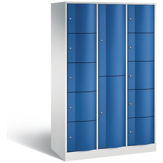 C+P Schließfachschrank Resisto 1148 x 1950 x 540 enzianblau/lichtgrau, Modell 8070-3721