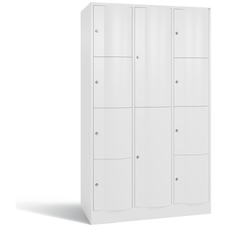 C+P XL-Schließfachschrank Resisto 1148 x 1950 x 640 verkehrsweiß/verkehrsweiß, Modell 8070-3733