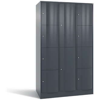 C+P XL-Schließfachschrank Resisto 1148 x 1950 x 640 anthrazitgrau/anthrazitgrau, Modell 8070-3733