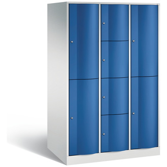 C+P XXL-Schließfachschrank Resisto 1148 x 1950 x 740 enzianblau/lichtgrau, Modell 8070-3742