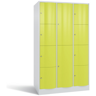 C+P XXL-Schließfachschrank Resisto 1148 x 1950 x 740 viridingrün/lichtgrau, Modell 8070-3743