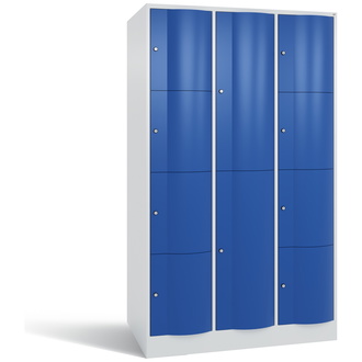 C+P XXL-Schließfachschrank Resisto 1148 x 1950 x 740 enzianblau/lichtgrau, Modell 8070-3743