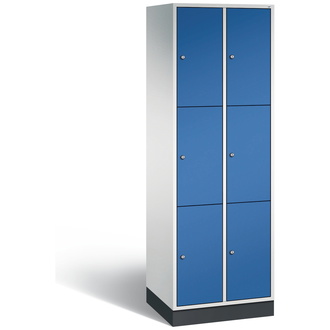 C+P Schließfachschrank Intro 620 x 1950 x 490 enzianblau/lichtgrau, Modell 8370-201