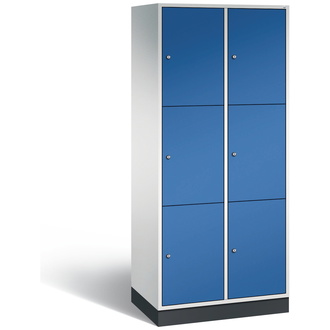 C+P XL-Schließfachschrank Intro 820 x 1950 x 490 enzianblau/lichtgrau, Modell 8370-202