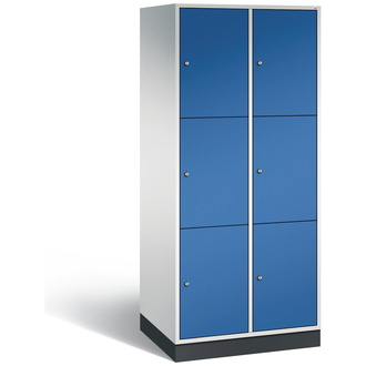 C+P XL-Schließfachschrank Intro 820 x 1950 x 590 enzianblau/lichtgrau, Modell 8370-203