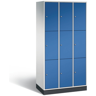 C+P Schließfachschrank Intro 920 x 1950 x 490 enzianblau/lichtgrau, Modell 8370-301