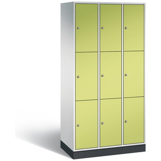 C+P Schließfachschrank Intro 920 x 1950 x 490 viridingrün/lichtgrau, Modell 8370-301