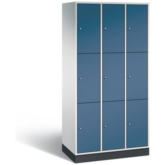 C+P Schließfachschrank Intro 920 x 1950 x 490 fernblau/lichtgrau, Modell 8370-301