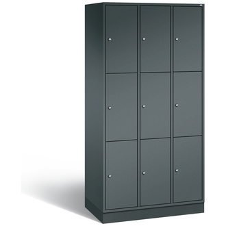 C+P Schließfachschrank Intro 920 x 1950 x 490 anthrazitgrau/anthrazitgrau, Modell 8370-301