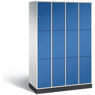 C+P Schließfachschrank Intro 1220 x 1950 x 490 enzianblau/lichtgrau, Modell 8370-401