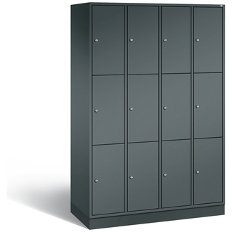 C+P Schließfachschrank Intro 1220 x 1950 x 490 anthrazitgrau/anthrazitgrau, Modell 8370-401