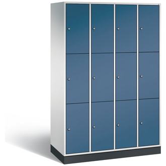 C+P Schließfachschrank Intro 1220 x 1950 x 490 fernblau/lichtgrau, Modell 8370-401