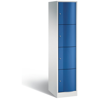 C+P Schließfachschrank Resisto 396 x 1950 x 540 enzianblau/lichtgrau, Modell 8470-172