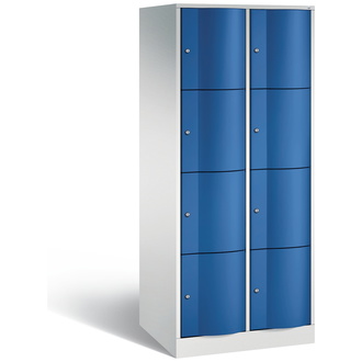 C+P XL-Schließfachschrank Resisto 772 x 1950 x 640 enzianblau/lichtgrau, Modell 8470-273