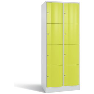 C+P XL-Schließfachschrank Resisto 772 x 1950 x 640 viridingrün/lichtgrau, Modell 8470-273