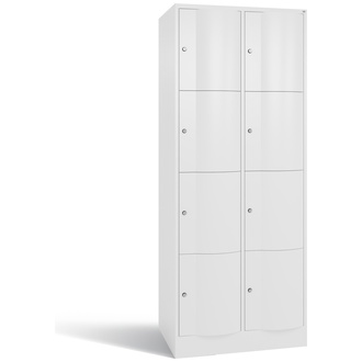 C+P XL-Schließfachschrank Resisto 772 x 1950 x 640 verkehrsweiß/verkehrsweiß, Modell 8470-273