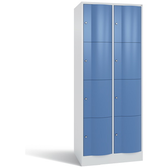 C+P XL-Schließfachschrank Resisto 772 x 1950 x 640 fernblau/lichtgrau, Modell 8470-273