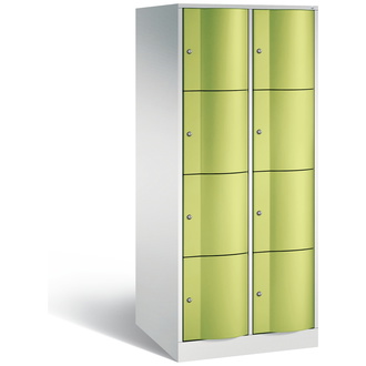 C+P XXL-Schließfachschrank Resisto 772 x 1950 x 740 viridingrün/lichtgrau, Modell 8470-274