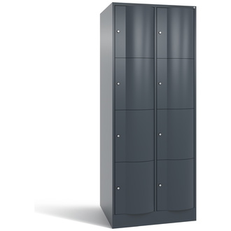 C+P XXL-Schließfachschrank Resisto 772 x 1950 x 740 anthrazitgrau/anthrazitgrau, Modell 8470-274