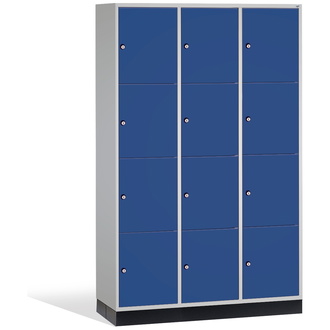 C+P XL-Schließfachschrank Intro 1220 x 1950 x 490 enzianblau/lichtgrau, Modell 8470-302