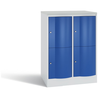 C+P XL-Schließfachschrank Resisto 772 x 1077 x 640 enzianblau/lichtgrau, Modell 8472-273