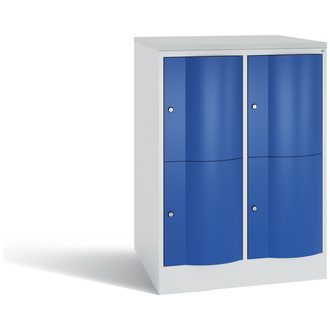 C+P XXL-Schließfachschrank Resisto 772 x 1077 x 740 enzianblau/lichtgrau, Modell 8472-274