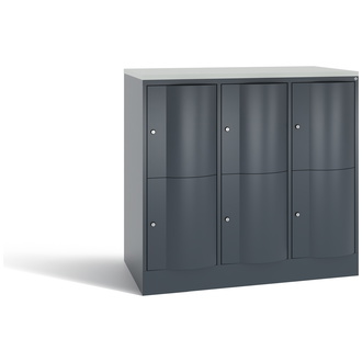 C+P XL-Schließfachschrank Resisto 1148 x 1077 x 640 anthrazitgrau/anthrazitgrau, Modell 8472-373