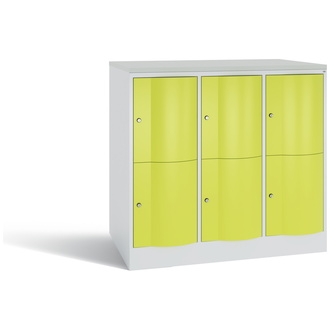 C+P XXL-Schließfachschrank Resisto 1148 x 1077 x 740 viridingrün/lichtgrau, Modell 8472-374