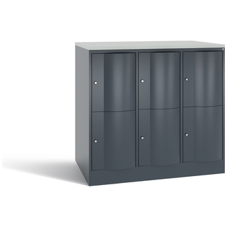 C+P XXL-Schließfachschrank Resisto 1148 x 1077 x 740 anthrazitgrau/anthrazitgrau, Modell 8472-374