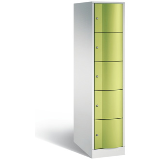 C+P XXL-Schließfachschrank Resisto 396 x 1950 x 740 viridingrün/lichtgrau, Modell 8570-174