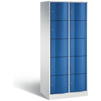 C+P Schließfachschrank Resisto 772 x 1950 x 540 enzianblau/lichtgrau, Modell 8570-272