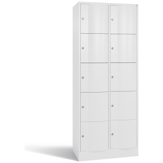 C+P Schließfachschrank Resisto 772 x 1950 x 540 verkehrsweiß/verkehrsweiß, Modell 8570-272