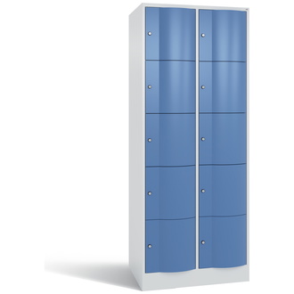 C+P XL-Schließfachschrank Resisto 772 x 1950 x 640 fernblau/lichtgrau, Modell 8570-273